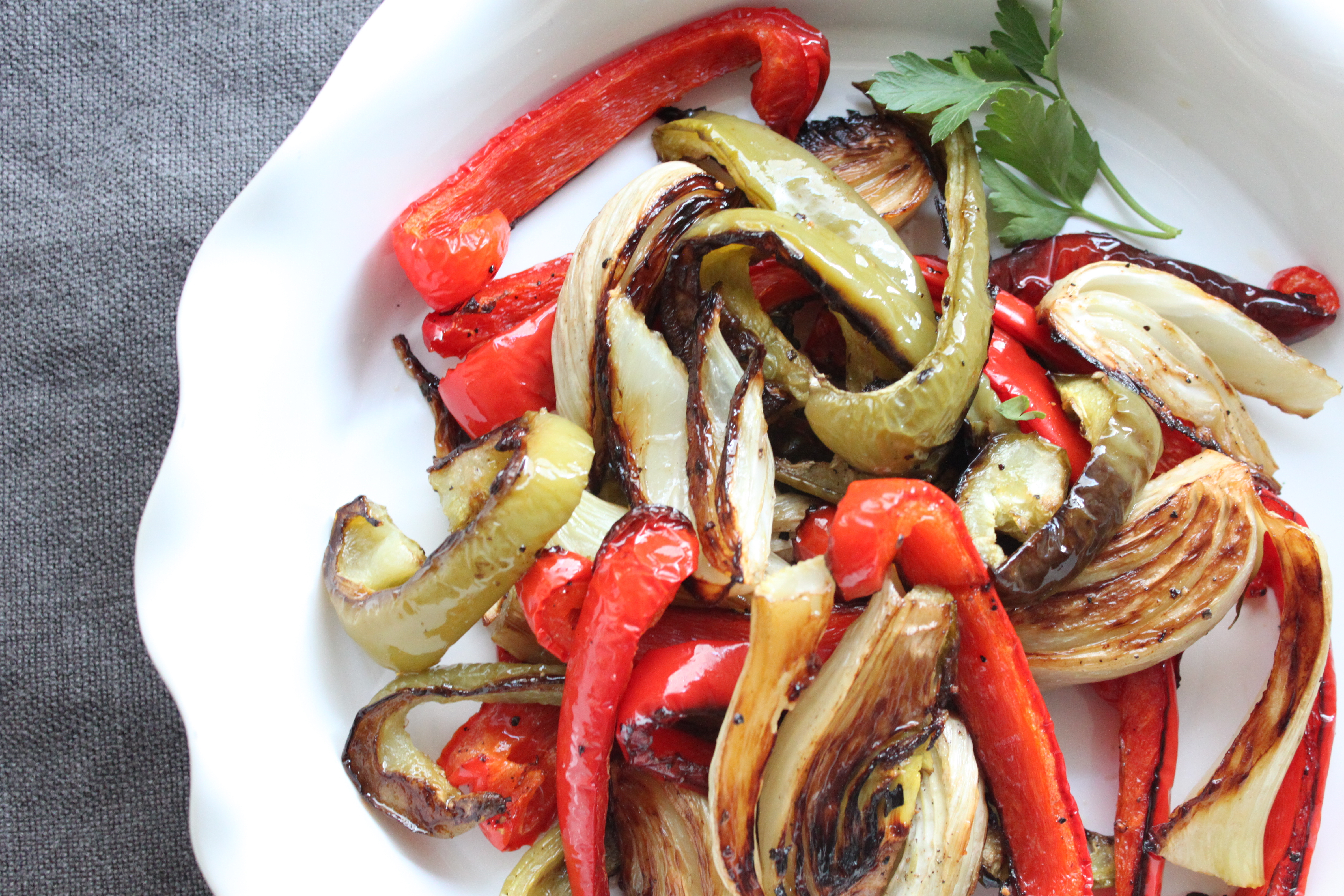 Roasted Peppers Onions & Fennel